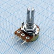 Резистор 16K1 KC   50.0K  вал с насечкой L-20мм,50 кОм,0.125 Вт,200В.