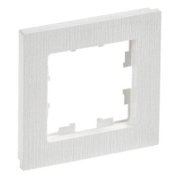 Рамка пластик 1 пост IEK BRITE BR-M12-51-K01 РУ-1-Бр белый рифленый