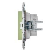Штепсельная розетка встраиваемая IEK SKANDY 10А SK-R13-10-K06 SK-R01G без з/к с з/ш мятный