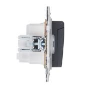 Штепсельная розетка встраиваемая IEK SKANDY 16А SK-R16-16-44-K48 SK-R11T с з/к без з/ш и крышкой титан IP44