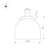 Трековый светильник   8W Белый-MIX ART-INBELT-CUP-R100 051177 IP20 на шинопровод черный DALI
