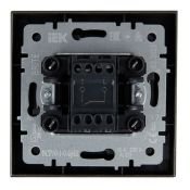Выключатель встраиваемый одноклавишный IEK BRITE BR-V10-0-10-K37-F ВСР10-1-0-БрШ в сборе шампань