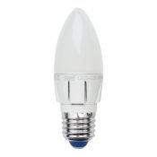 светодиодная лампа свеча Белый дневной  6W 08689 LED-C37-6W/NW/E27/FR/DIM ALP01WH Диммируемая Palazzo