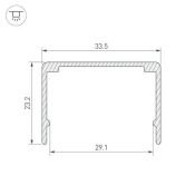 Профиль-держатель WPH-FLEX-3020-1000 ANOD 062645
