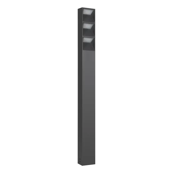 светильник 12W Белый теплый 050729 LGD-TILLIS-BOLL-H900 (GR, 92 deg, 230V) IP65 цилиндр стационарный серый