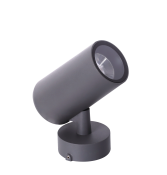 светильник   9W Белый теплый DL-LOE-2012A-9-GR-WW IP65 цилиндр накладной серый