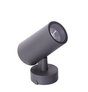 светильник   9W Белый теплый DL-LOE-2012A-9-GR-WW IP65 цилиндр накладной серый