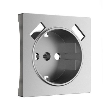 Накладка для розетки с USB  WERKEL W1179565 серебряный матовый