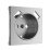 Накладка для розетки с USB  WERKEL W1179565 серебряный матовый