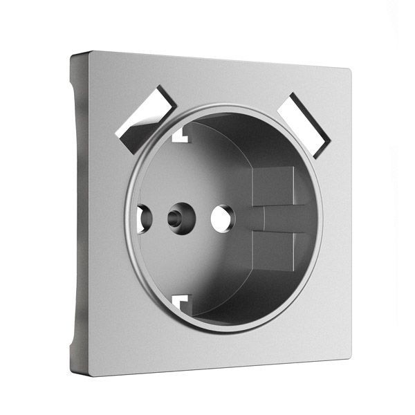 Накладка для розетки с USB  WERKEL W1179565 серебряный матовый