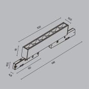 Трековый светильник 5W Белый теплый TR193-1-5W3K-M-B Точки / Points Levity 3000К чёрный