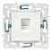 Розетка встраиваемая компьютерная IEK SKANDY SK-K10-1-K01 SK-K01W RJ45 кат.5E арктический белый