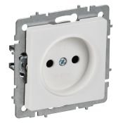 Штепсельная розетка встраиваемая IEK BRITE 10А BR-R10-10-K91 РС10-1-0-БрАБ без з/к и без шторк арктический белый Штепсельная розетка встраиваемая IEK BRITE 10А BR-R10-10-K91 РС10-1-0-БрАБ без з/к и без шторк арктический белый