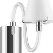Накладной светильник -бра Lightstar без лампы 760616 BIANCO 1х40W G9 220V IP20 хром/белый
