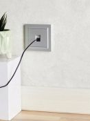 Розетка встраиваемая компьютерная IEK BRITE BR-K10-1-K47 РК10-БрА RJ45 кат.5E алюминий