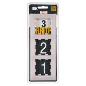 Рамка стеклянная 3 поста IEK BRITE BR-M32-G-31-K14 РУ-3-2-Бр розовый матовый
