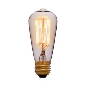 лампа ретро накаливания Vintage форма конус 60W 052-238 ST48 F2 CLEAR/E27 диммируемая лампа ретро накаливания Vintage форма конус 60W 052-238 ST48 F2 CLEAR/E27 диммируемая