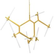 Люстра подвесная Lightstar без лампы 742143 STRUTTURA 14х40W G9 матовое золото