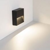 светильник   5W Белый дневной 062919 LGD-RIBONIK-S114x114-5W 220V IP65 квадратный накладной черный