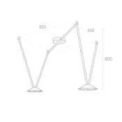 Готовый набор ременной трековой системы DENKIRS  40W Белый дневной Belty DK55SET03-03-BR подвесной коричневый