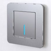 Рамка металлическая 1 пост WERKEL Platinum W0012606 алюминий