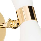 Накладной светильник -бра Lightstar без лампы 816616 DUMO 1x40W E14 220V IP20 белый/золото