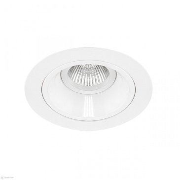 Точечный светильник Lightstar без лампы D61606 DOMINO ROUND МR16 GU5.3 круглый встраиваемый белый