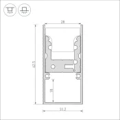 Профиль-держатель ARH-FLOOR27-H28-2000 039471
