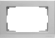 Рамка  пластик для двойной розетки WERKEL Stark WL04-Frame-01-DBL / W0081806 серебряный