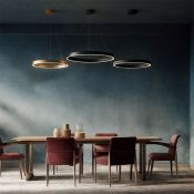 Подвесной светильник  40W Белый -MIX DENKIRS RAYDIA DK6272-BK 230V круглый черный/белый