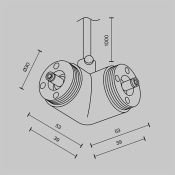 Угловой коннектор для системы Shelf с вводом питания CA014LC-P-B чёрный