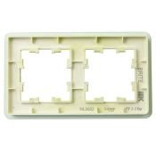 Рамка стеклянная 2 поста IEK BRITE BR-M22-G-41-K06 РУ-2-2-Бр эко грин RE
