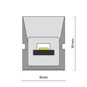 Гибкий неон   72W Белый дневной 432046 16x16 24V IP67 4000K