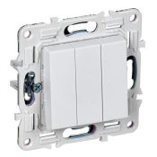 Выключатель встраиваемый трехклавишный IEK SKANDY SK-V30-0-10-K01 SK-V11W арктический белый Выключатель встраиваемый трехклавишный IEK SKANDY SK-V30-0-10-K01 SK-V11W арктический белый