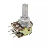 Резистор 16K2 F 2x  100K сдвоенный (вал с лыской L-20мм)