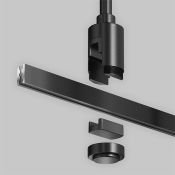 Крепление потолочное 78мм с вводом питания Flarity черный TRA156C-B1-B