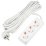 удлинитель с заземлением Uniel UL-00010003 S-GCU3-7 WHITE 7м Ultra