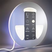 Светодиодная лента Белый дневной COB 24V 12W/m 384Led/метр герм силикон 201079 Ultra 4000K IP65