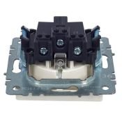 Штепсельная розетка встраиваемая IEK BRITE 16А BR-R14-16-K36 РС14-1-0-БрЖ с з/к и шторками жемчуг