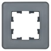 Рамка стеклянная 1 пост IEK BRITE BR-M12-G-41-K53 РУ-1-2-Бр графит RE