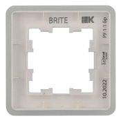 Рамка металлическая 1 пост IEK BRITE BR-M12-M-01-K47 РУ-1-1-Бр алюминий RE