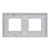 Рамка пластик 2 поста IEK SKANDY SK-M22-K03 SK-F02Gr серый