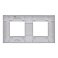 Рамка пластик 2 поста IEK SKANDY SK-M22-K03 SK-F02Gr серый