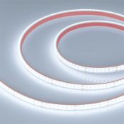 Светодиодная лента  Белый DOT 24V 12W/m  160Led/метр герм (силиконовая экструзия) 051592 DOT-PFS-X160-10mm 6000K IP68