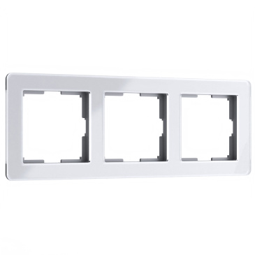 Рамка пластик 3 поста WERKEL Acrylic  / W0032701  белая