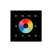 Панель сенсорная встраиваемая 021037 SR-2820B-AC-RF-IN Black (220V,RGBW,1 зона)