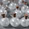 гирлянда НИТЬ Белый с насадками «Шарики» серебристая нить, 15 LED, батарейки ААх2 1,6м IP20