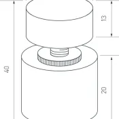 Диммер сенсорный с датчиком SR-NAVE-R24-3CH-BK (12-24V, 108-216W, RGB) 046143 IP65