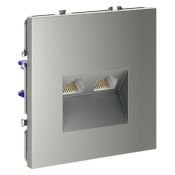 Розетка компьютерная встраиваемая VOLTUM S70 двойная RJ45+RJ45 кат.6 сталь