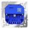 Розетка встраиваемая VOLTUM S70 с заземлением и защитными шторками 16А с USB A+A белый матовый